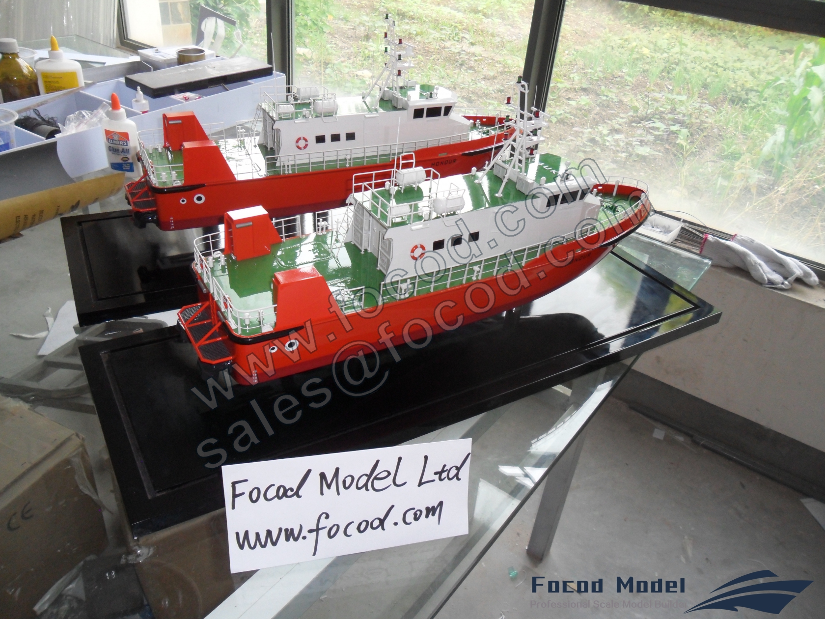 customized model of 24m Crew Boat